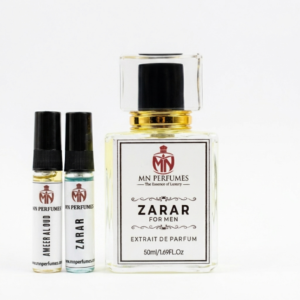 Zarar 50ml premium men’s perfume by MN Perfumes.